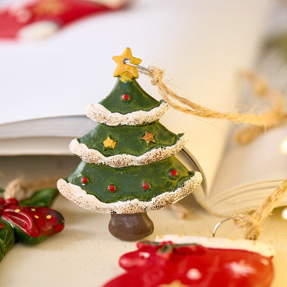 Jiyora Christmas Resin Hanging Ornament Decoration